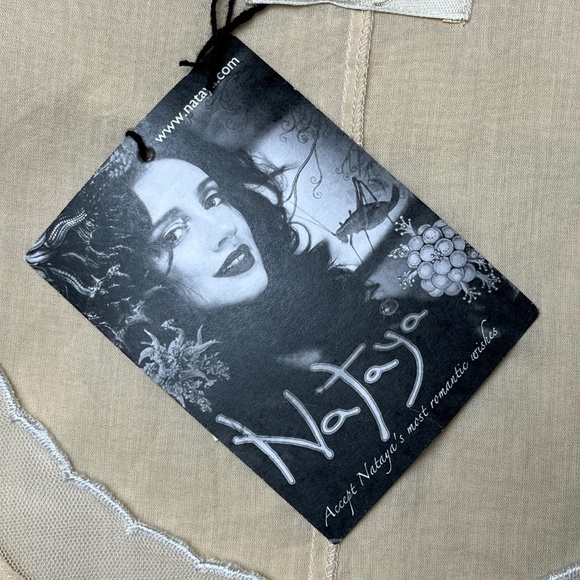 Nataya 40163 Downton Abbey Ivory Peach Tea Party Gown Tulle Dress Size Large NWT - Picture 11 of 15